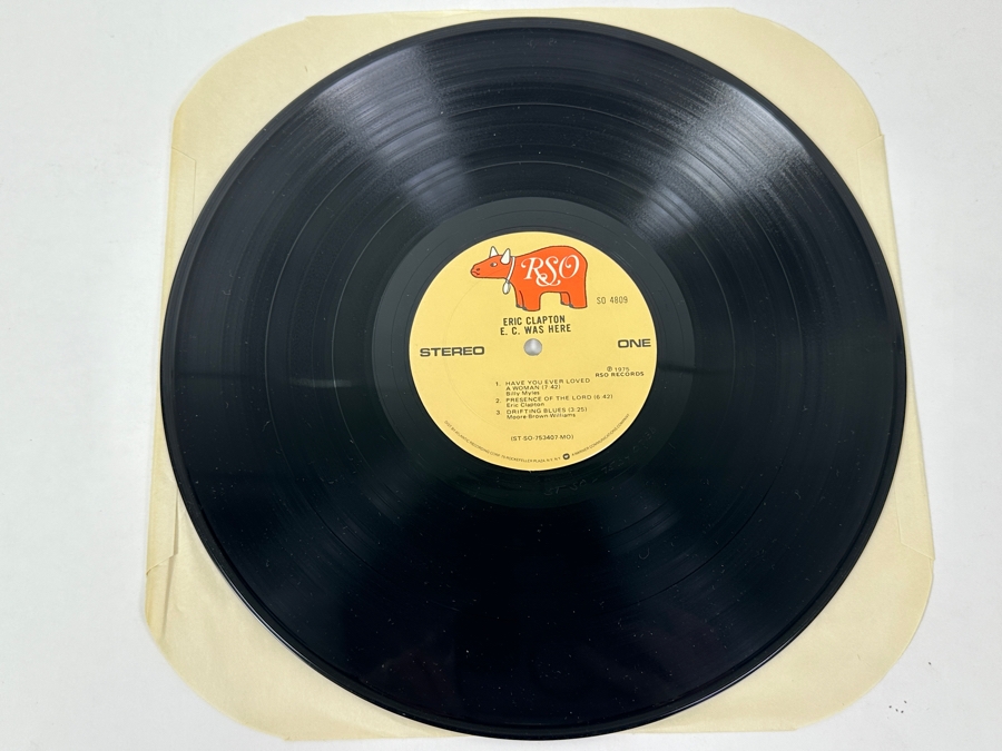 Eric Clapton - E.C. Was Here RSO Records SO 4809 1975 Vinyl Record [Photo 3]
