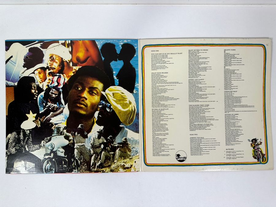 Jimmy Cliff - The Harder They Come Original Soundtrack. Mango Records / Island Records MLPS 9202 1972 Vinyl Record [Photo 2]