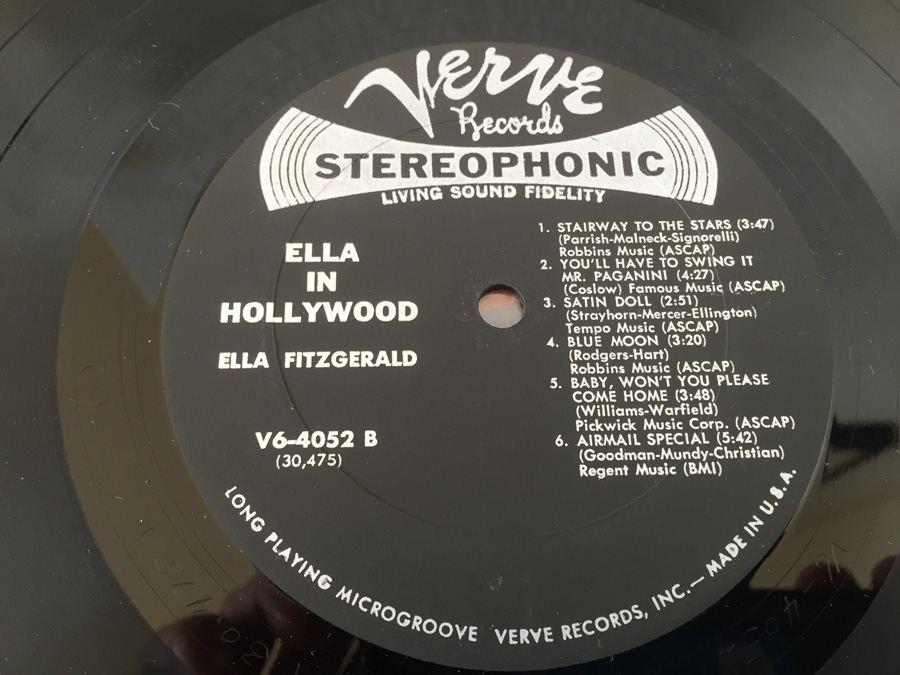 Ella Fitzgerald ‎- Ella In Hollywood - Verve Records ‎- V6-4052 [Photo 6]