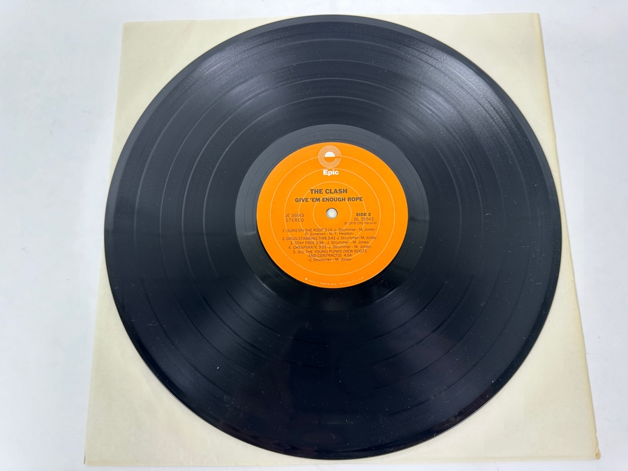 The Clash - Give Em Enough Rope Sky Epic JE 35543 1978 Vinyl Record [Photo 4]