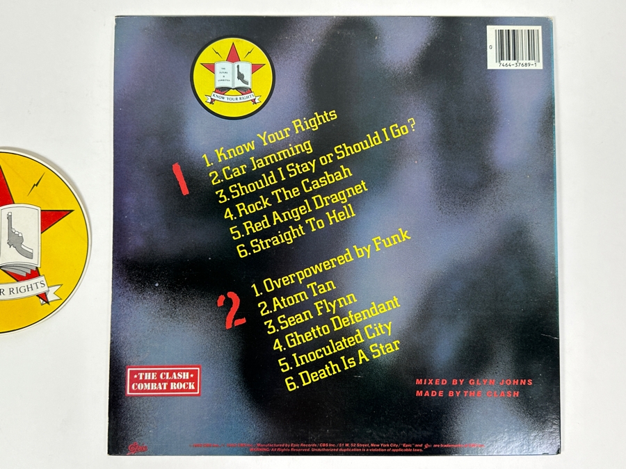 The Clash - Combat Rock - Epic Records FE 37689 1982 Vinyl Record [Photo 3]