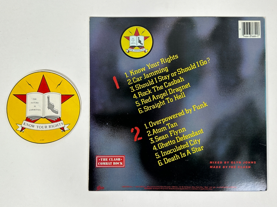 The Clash - Combat Rock - Epic Records FE 37689 1982 Vinyl Record [Photo 2]