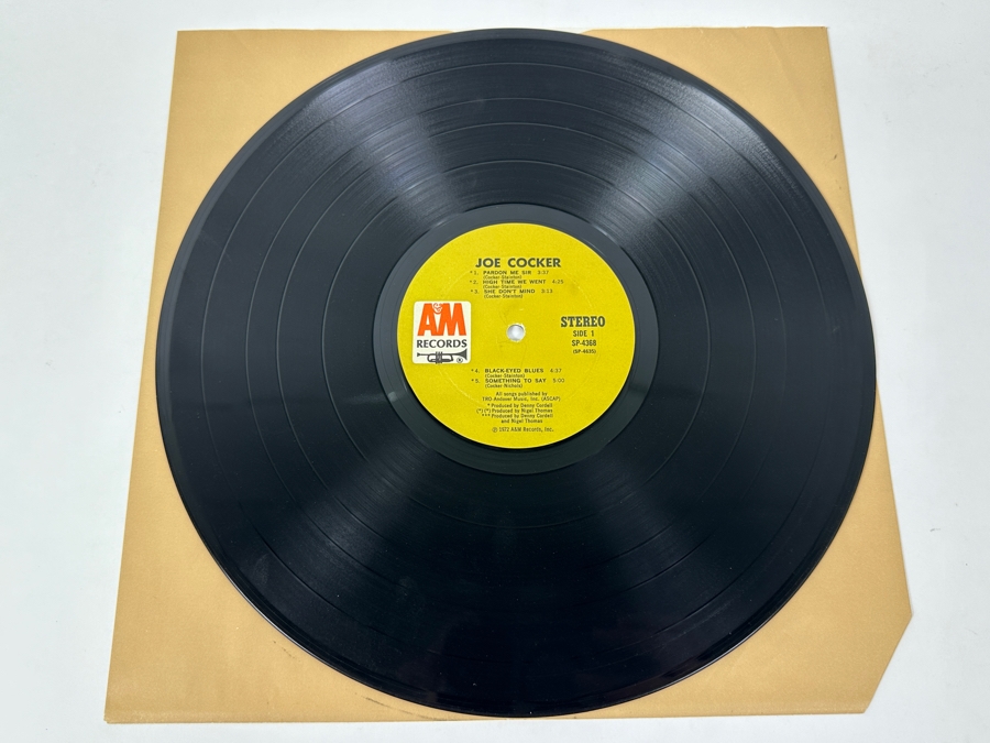 Joe Cocker - Joe Cocker: Psychedelic Cover With Joe Cocker At Center, Surrounded By Circular Images Of Band Members. A&M Records SP 4224 1969 Vinyl Record [Photo 4]