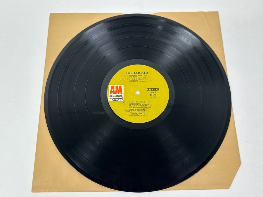 Joe Cocker - Joe Cocker: Psychedelic Cover With Joe Cocker At Center, Surrounded By Circular Images Of Band Members. A&M Records SP 4224 1969 Vinyl Record [Photo 5]