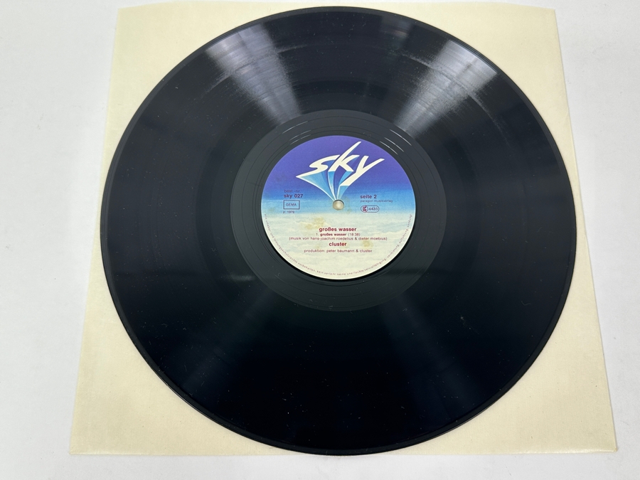 Cluster - Grosses Wasser - Sky Records Sky 027 1979 Cover Art By Moebius Vinyl Record [Photo 5]