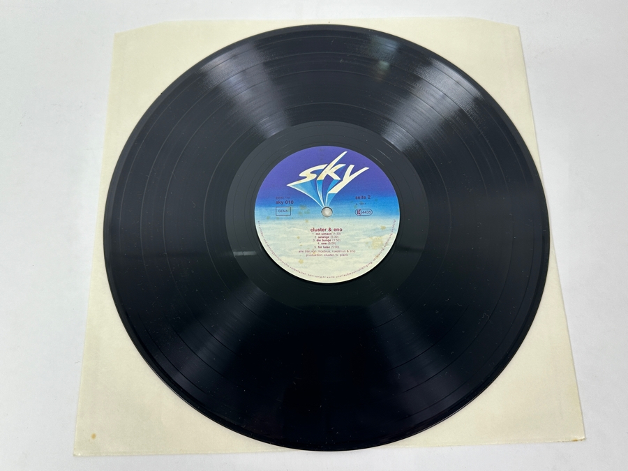 Cluster & Eno - Cluster & Eno, Sky Records (Germany), SKY 010 1977 Vinyl Record [Photo 4]