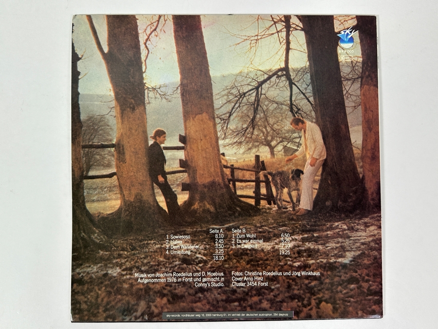 Cluster - Sowiesoso Sky Records (Germany), Sky 005 1977 Vinyl Record [Photo 2]