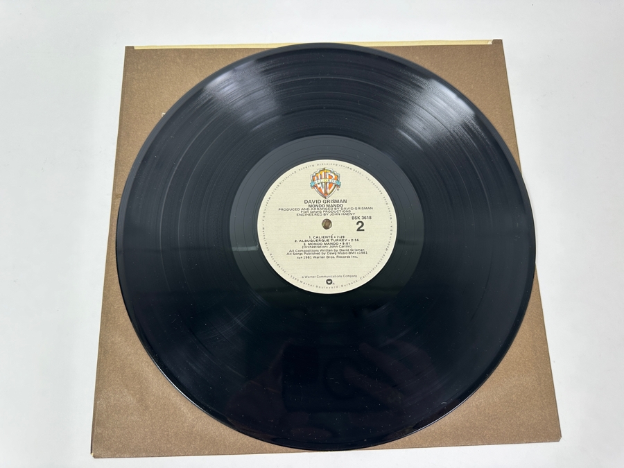 David Grisman - Mondo Mando. Warner Bros. Records, BSK 3618, 1981 Vinyl Record [Photo 4]