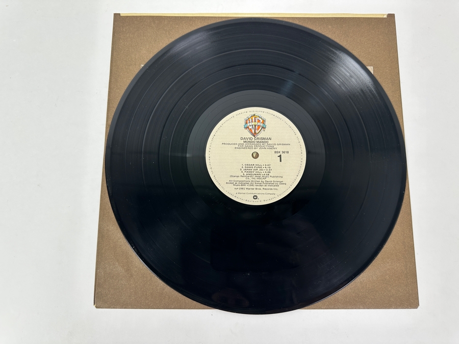 David Grisman - Mondo Mando. Warner Bros. Records, BSK 3618, 1981 Vinyl Record [Photo 3]
