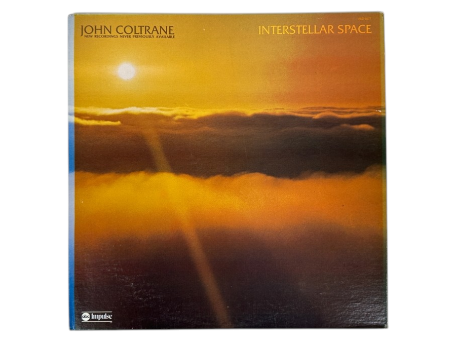 John Coltrane - Interstellar Space Album, Impulse Record Label, Catalog Number ASD-9277, Released In 1974. Vinyl Record