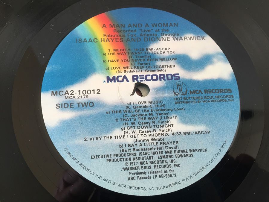 Isaac Hayes And Dionne Warwick ‎- A Man And A Woman - MCA Records ‎- MCA2-10012 [Photo 6]