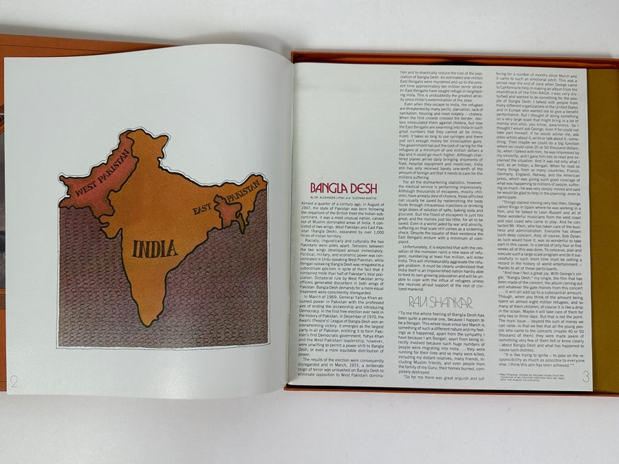 George Harrison And Friends - The Concert For Bangladesh: Original Motion Picture Soundtrack Apple Records STCX-3385 1971 Vinyl Record [Photo 3]