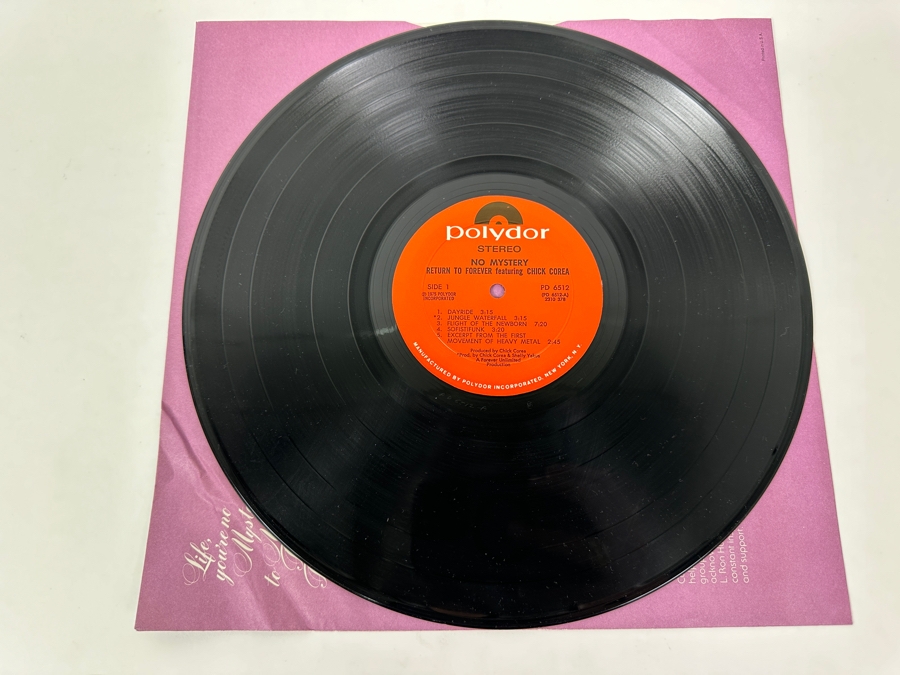 Return To Forever Featuring Chick Corea - No Mystery Polydor Record Label Catalog Number PD 6512 1975 Vinyl Record [Photo 3]