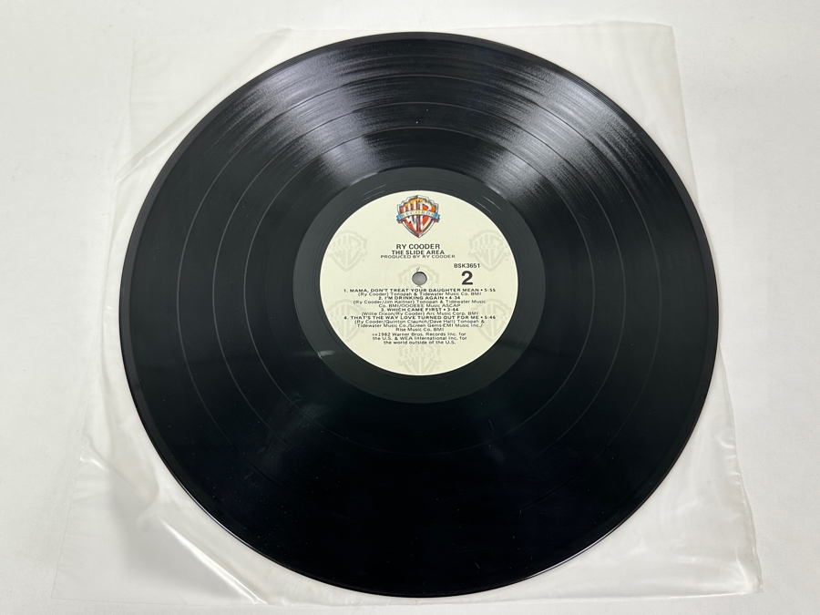 Ry Cooder - The Slide Area, A Classic Blues Rock Release From Warner Bros. Records BSK 3651 1982 Vinyl Record [Photo 4]