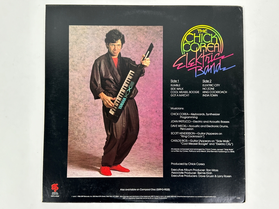 The Chick Corea Electric Band - The Chick Corea Electric Band Album, GRP Records Vinyl Record [Photo 2]