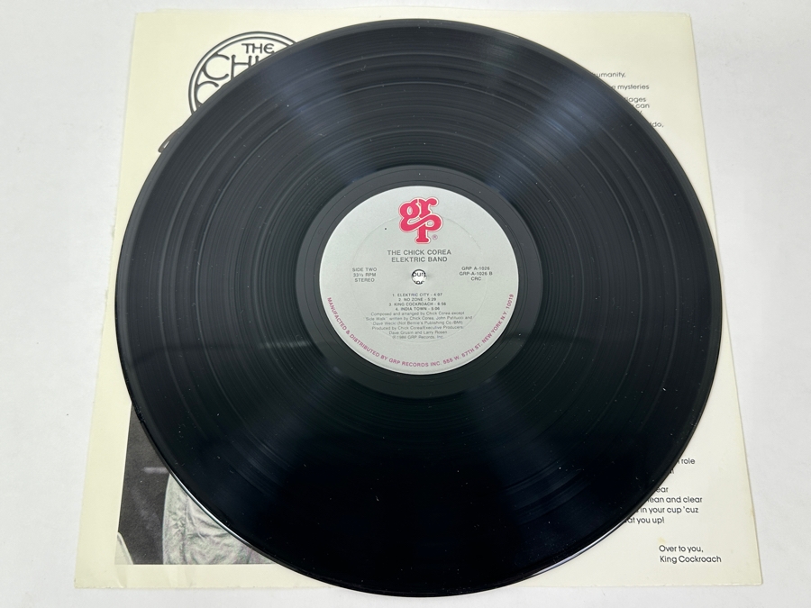 The Chick Corea Electric Band - The Chick Corea Electric Band Album, GRP Records Vinyl Record [Photo 4]