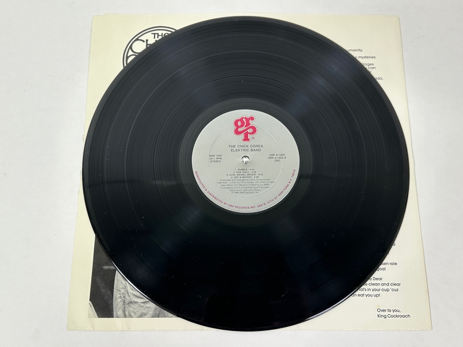 The Chick Corea Electric Band - The Chick Corea Electric Band Album, GRP Records Vinyl Record [Photo 3]
