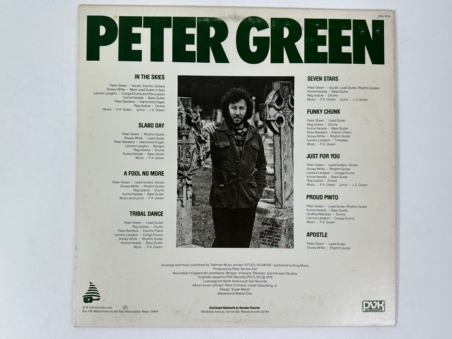 Peter Green - In The Skies Sail Records SAIL 0110 1979 Vinyl Record [Photo 2]