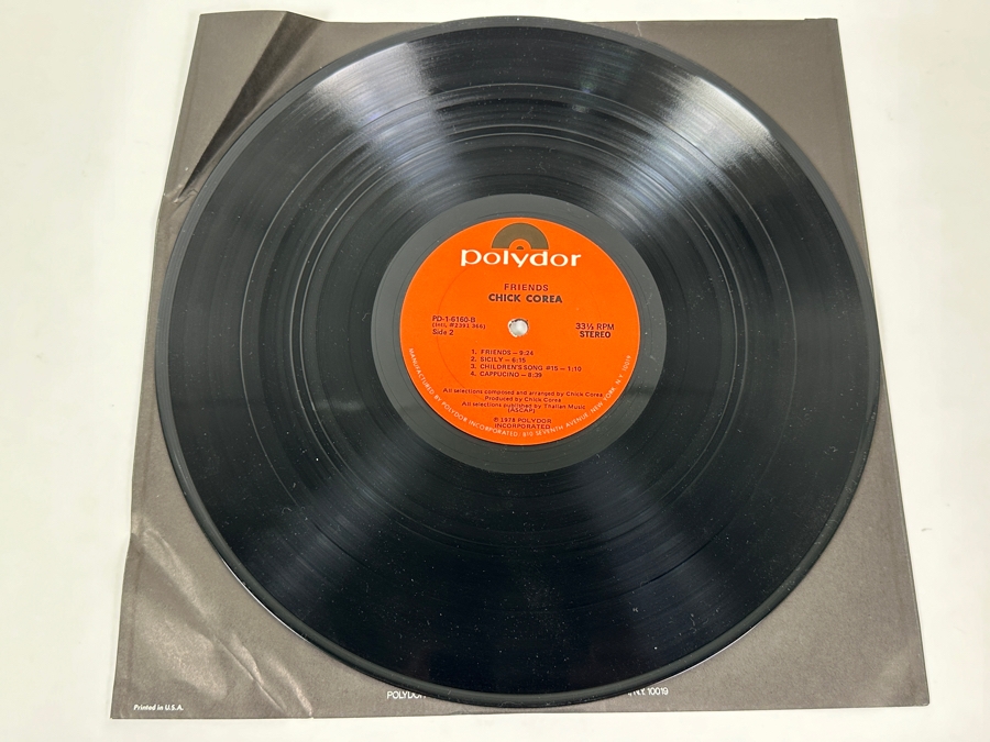 Chick Corea - Friends Polydor PD-1-6160 1978 Album Cover Features The Smurfs  Vinyl Record [Photo 4]