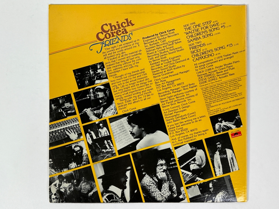 Chick Corea - Friends Polydor PD-1-6160 1978 Album Cover Features The Smurfs  Vinyl Record [Photo 2]