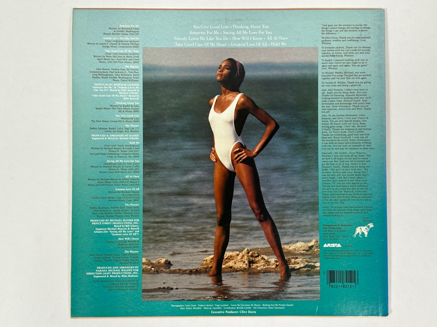Whitney Houston - Whitney Houston Arista AL8-8212 1985 Vinyl Record [Photo 2]