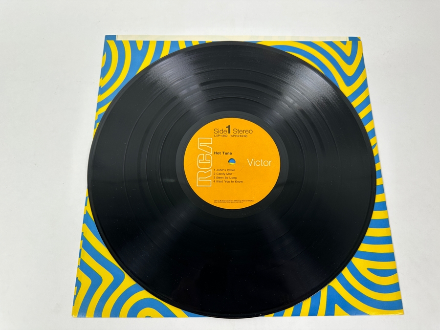 Hot Tuna - Hot Tuna, A Classic Release Known For Its Distinctive Psychedelic Artwork. RCA Victor LSP-4353 1970 Vinyl Record [Photo 4]