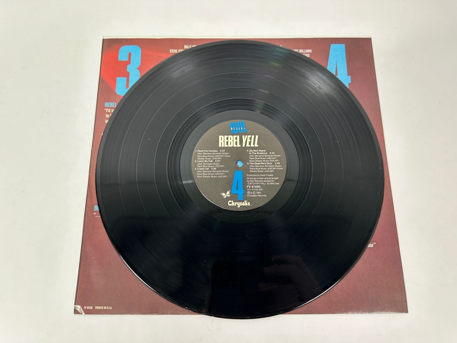 Billy Idol - Rebel Yell, The Classic 1983 Album From Chrysalis Records, Catalog Number FV 41450. A Must-Own Vinyl Record [Photo 4]