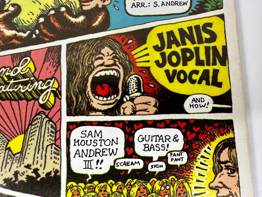 Big Brother & The Holding Company - Cheap Thrills Columbia PC 9700 1968 Very Collectible Vinyl Record Featuring Janis Joplin And Artwork By Underground Cartoonist Robert Crumb [Photo 7]