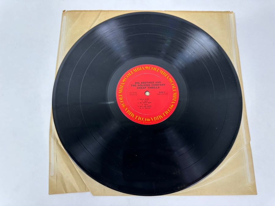 Big Brother & The Holding Company - Cheap Thrills Columbia PC 9700 1968 Very Collectible Vinyl Record Featuring Janis Joplin And Artwork By Underground Cartoonist Robert Crumb [Photo 5]