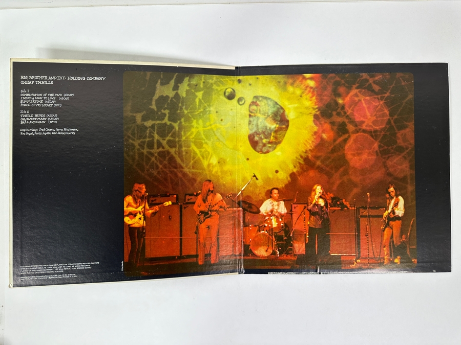 Big Brother & The Holding Company - Cheap Thrills Columbia PC 9700 1968 Very Collectible Vinyl Record Featuring Janis Joplin And Artwork By Underground Cartoonist Robert Crumb [Photo 2]