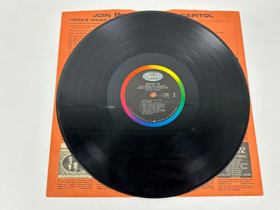 The Beatles - '65. Capitol Records [T 2228], 1964. Vinyl Record [Photo 5]
