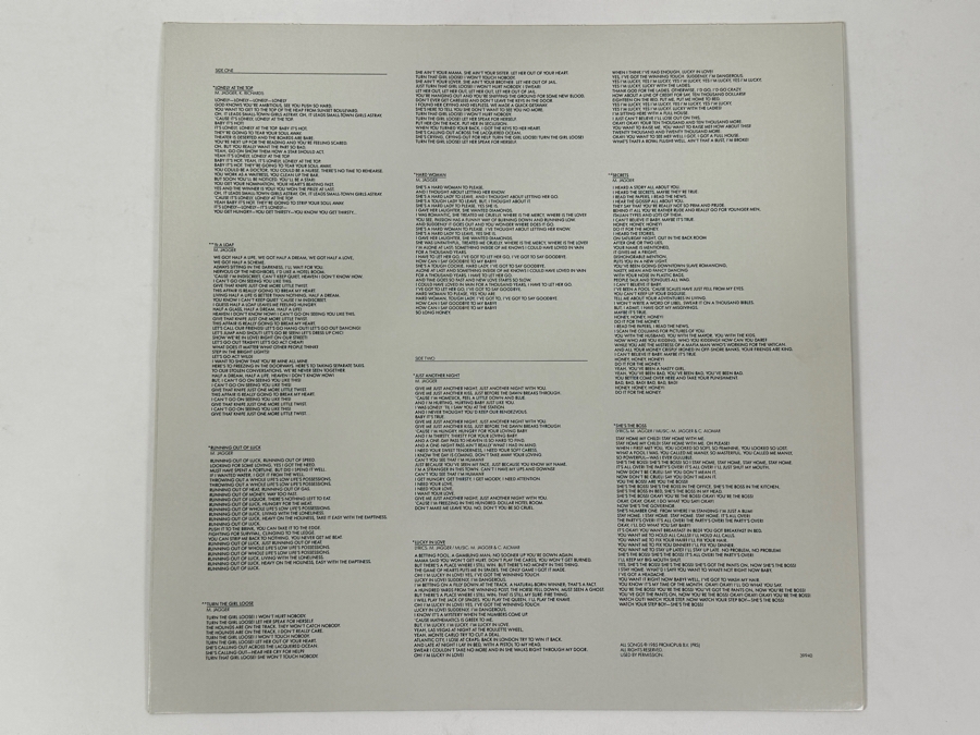 Mick Jagger - She's The Boss, CBS Records FC 39940 1985 Vinyl Record [Photo 6]