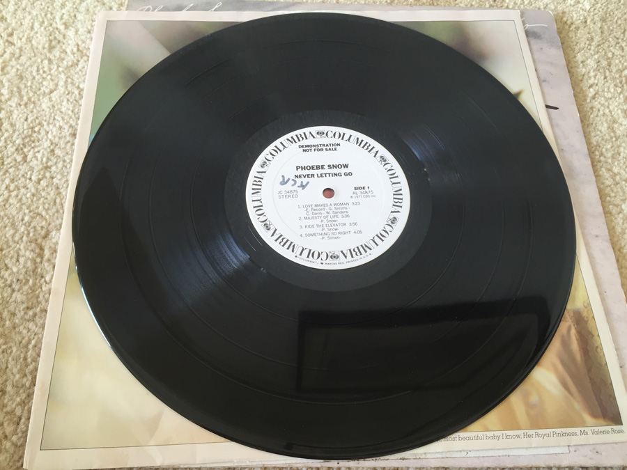 Phoebe Snow ‎- Never Letting Go - Columbia ‎- JC 34875 - PROMO [Photo 6]