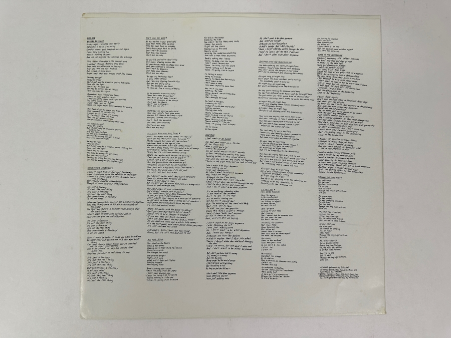 Billy Joel - Glass Houses - Columbia Records FC 36384 1980 Vinyl Record [Photo 5]