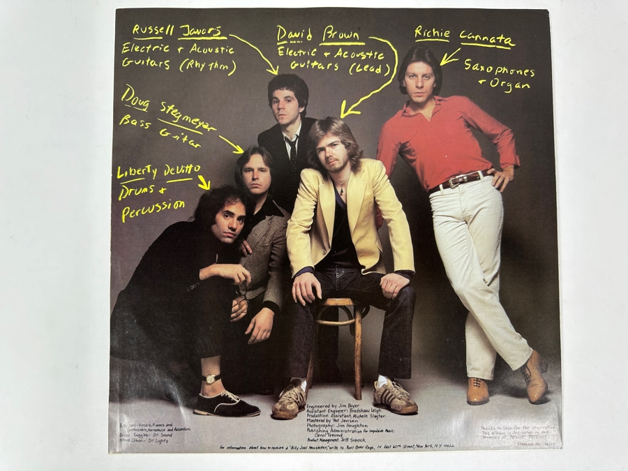 Billy Joel - Glass Houses - Columbia Records FC 36384 1980 Vinyl Record [Photo 6]