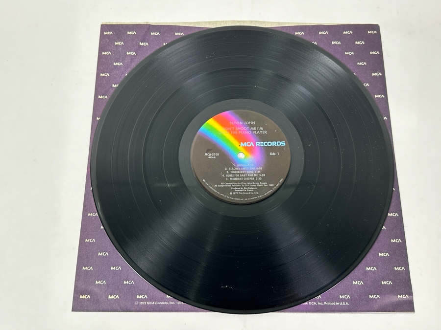 Elton John - Don't Shoot Me I'm Only The Piano Player, MCA MCA-2100, 1973 Vinyl Record [Photo 10]