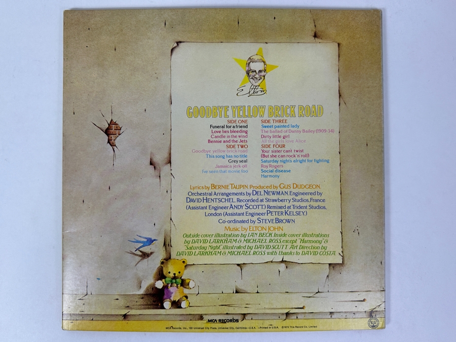 Elton John - Goodbye Yellow Brick Road, MCA Records, MCAD-10003, 1973 2-Record Vinyl Record [Photo 7]