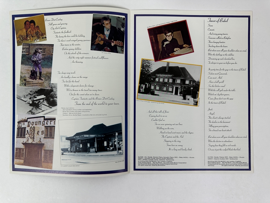 Elton John - Captain Fantastic And The Brown Dirt Cowboy. MCA Records, MCA-2142, 1975. Vinyl Record [Photo 7]