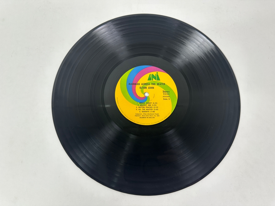 Elton John - Madman Across The Water - Uni Records UNI-93120 1971 Vinyl Record [Photo 9]