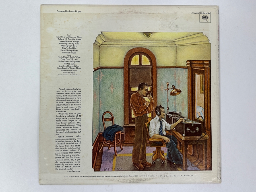 Robert Johnson - King Of The Delta Blues Singers - Vol. II, Columbia, C 30034, 1970 Vinyl Record [Photo 3]