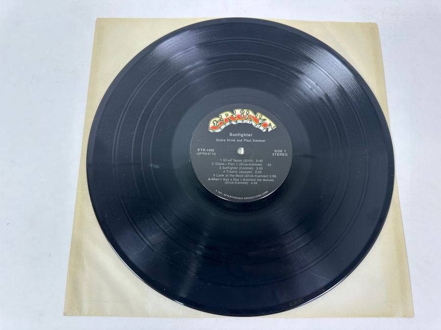 Paul Kantner & Grace Slick - Sunfighter Grunt FTR-1002 1971 Vinyl Record [Photo 11]