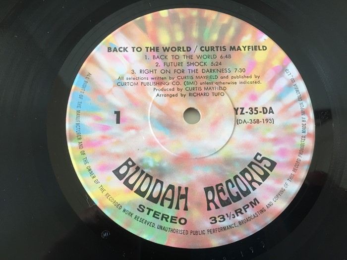 Curtis Mayfield ‎- Back To The World - Buddah Records ‎- YZ-35-DA - JAPAN [Photo 8]