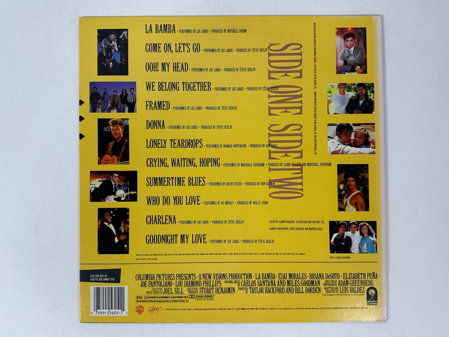 Los Lobos - La Bamba Original Motion Picture Soundtrack - Slash Records 9 25605-1 1987 Vinyl Record [Photo 2]
