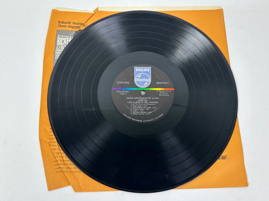 Luis Alberto Del Parana And The Trio Los Paraguayos - Songs And Dances Of Latin America - Philips, PHM 200-067, 1962 Vinyl Record [Photo 4]