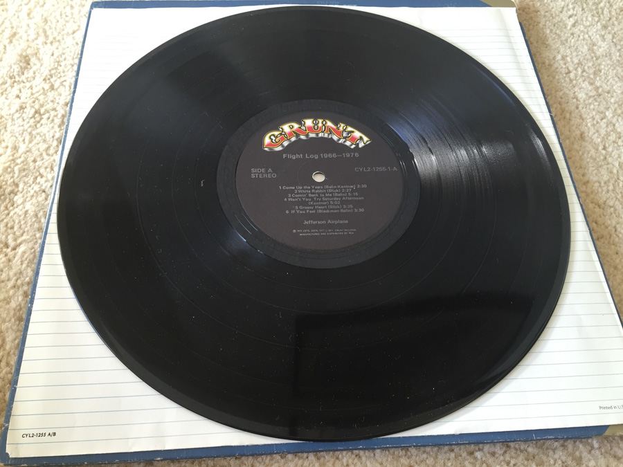 Jefferson Airplane ‎- Flight Log - Grunt Records ‎- CYL2-1255 - PROMO [Photo 5]