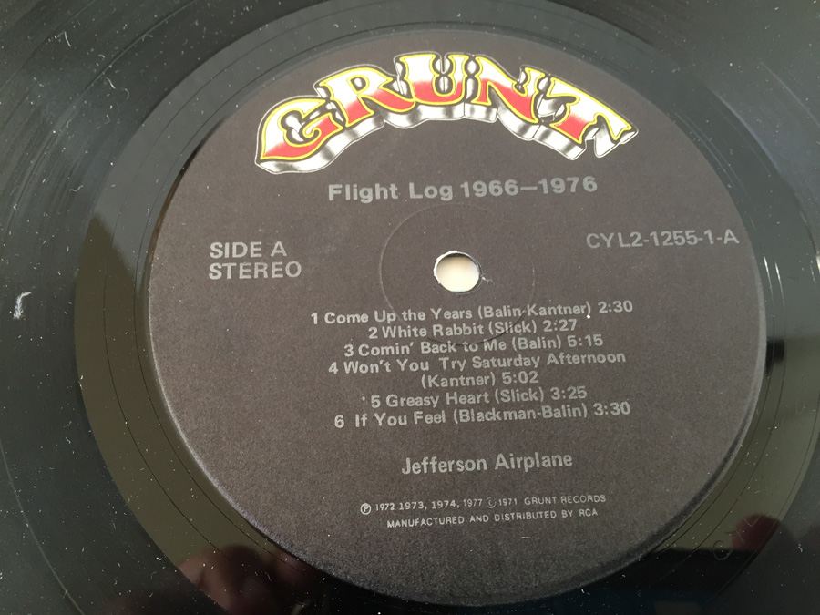 Jefferson Airplane ‎- Flight Log - Grunt Records ‎- CYL2-1255 - PROMO [Photo 6]