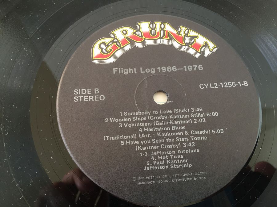 Jefferson Airplane ‎- Flight Log - Grunt Records ‎- CYL2-1255 - PROMO [Photo 8]