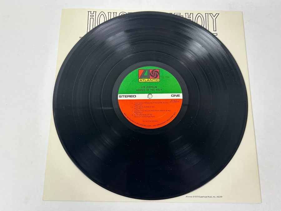 Led Zeppelin - Houses Of The Holy Atlantic SD 7255 1973 Vinyl Record [Photo 4]