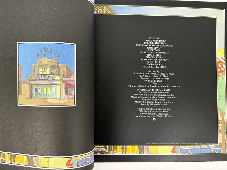 Led Zeppelin - The Song Remains The Same, The Soundtrack From The Film. Swan Song [SS 2-200], 1976. Vinyl Record [Photo 6]