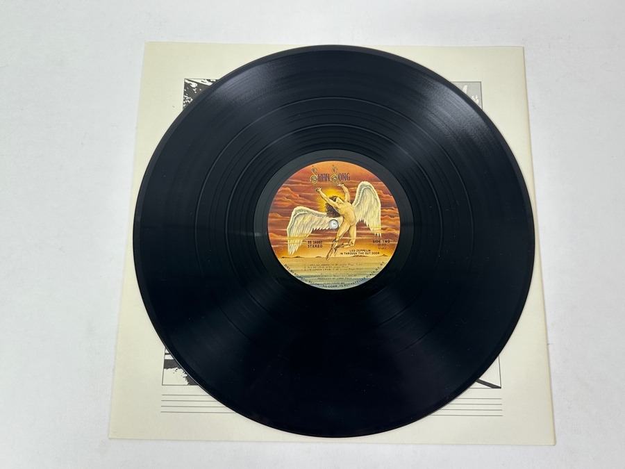 Led Zeppelin - In Through The Out Door, Bar Scene Featuring An Overturned Chair, Swan Song Records, SS 16002, 1979 Vinyl Record [Photo 4]